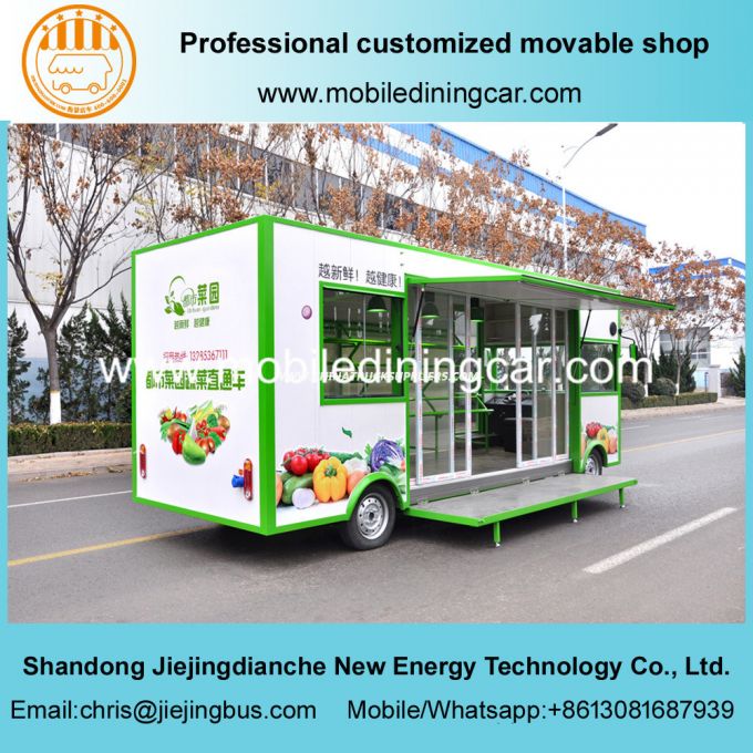 Good Quality Fruit-Vegetable Electric Mobile Catering Trailer 