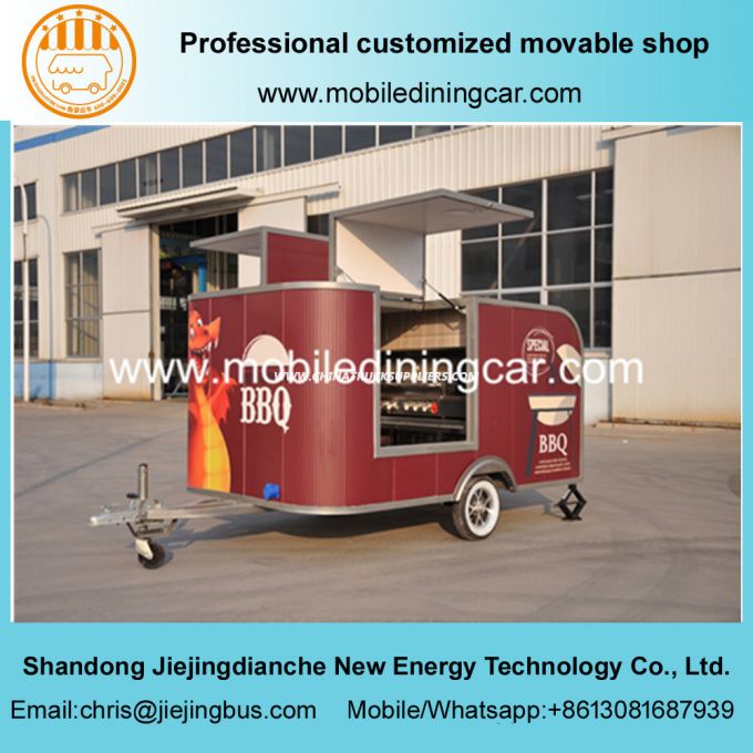 Electric Fast Food Truck for Barbecue/Snack with Ce and SGS Images 1