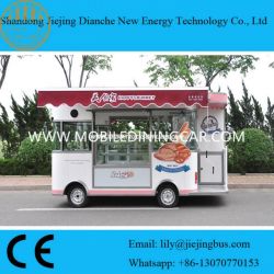 Original Disigned Mobile Food Trucks for Sale with Automatic Displaying Cabinet