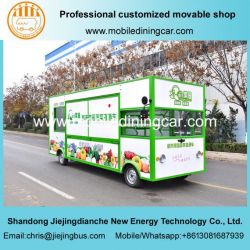 Four Wheels Food Cart for Selling Fruits with Good Design