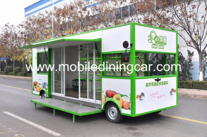 Fruit and Vegetable Selling Mobile Food Truck/Cart 