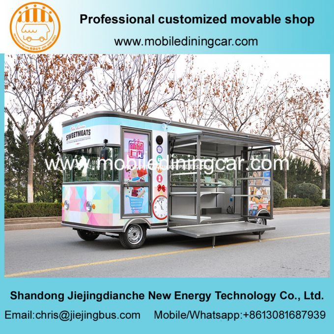 Ce and SGS Approved Electric Food Truck for Selling Different Kinds of Goods 