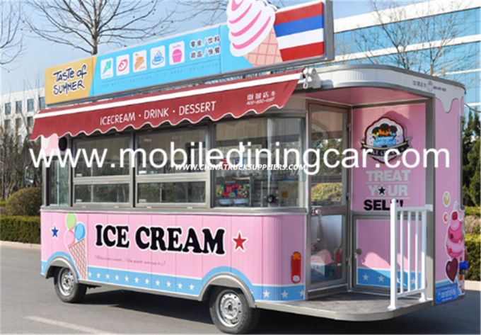 Customized Food Truck with Beautiful Design and Logo for Sale 