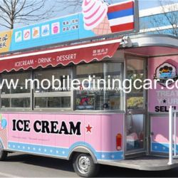Customized Food Truck with Beautiful Design and Logo for Sale