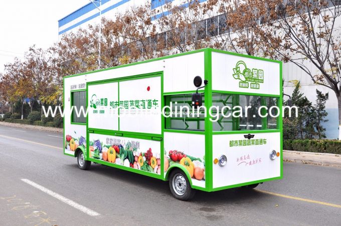New Electric Snack Catering Vehicle Vegetable and Fruit Trailer and Food Truck 