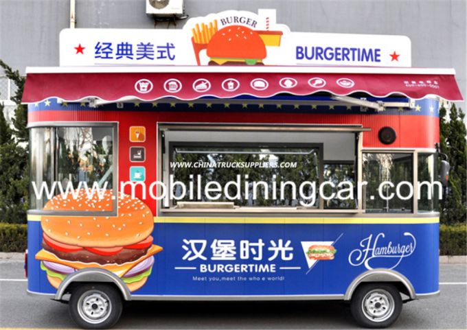 Four Wheels Electric Food Truck with High Quaiity 