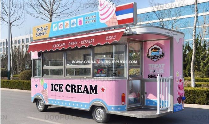 2018 New Ice Cream Mobile Food Truck / Kitchen Van for Sale at Factory Price 