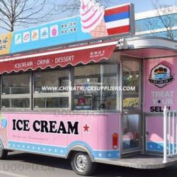 2018 New Ice Cream Mobile Food Truck / Kitchen Van for Sale at Factory Price