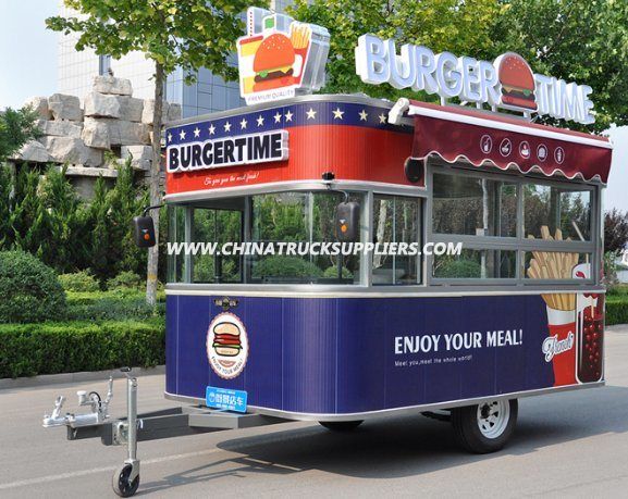 Mobile Food Trailer with Different Catering Equipment and Beautiful Design 