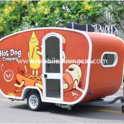 Small Food Trailer Selling Hot Dogs with Ce Certificates