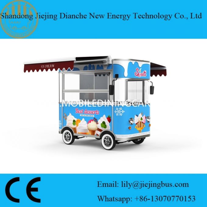Ce Approved Ice Cream Vendor Food Carts for Sale 