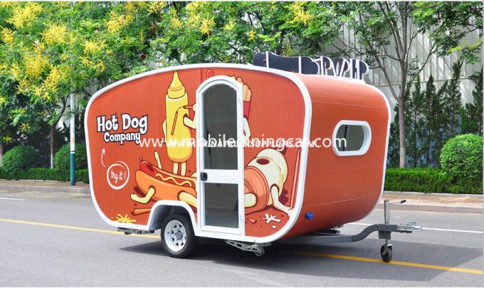 Ce Approved Hot Dog Cart Attracting a Lot of Customers 