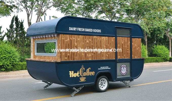 Vintage Style High Quality Mobile Food Vans Sales Hot (CE) 