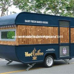 Vintage Style High Quality Mobile Food Vans Sales Hot (CE)