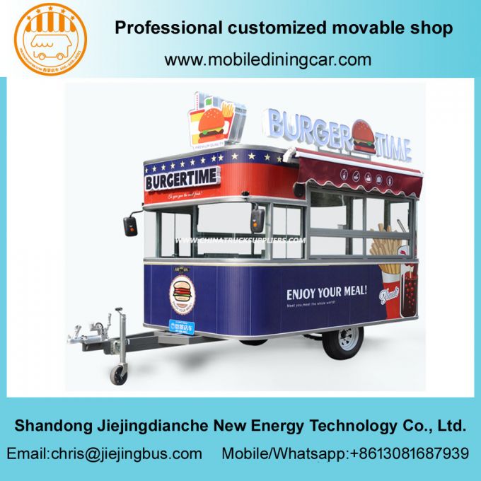 Popular Food Trailer with Kitchen Equipment for Sale Images 1