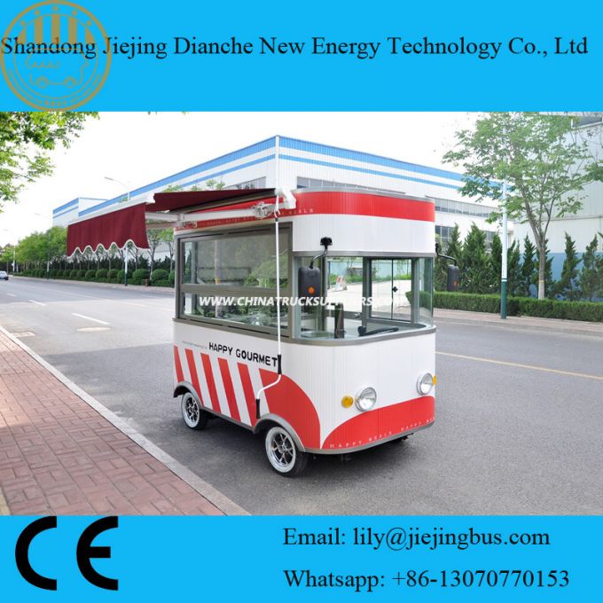 Electric Stripe Color Mini Cooking Trucks with Complete Cooking Equipments 