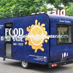 Saudi Arabia Style Food Trailer with Blue Color (CE)