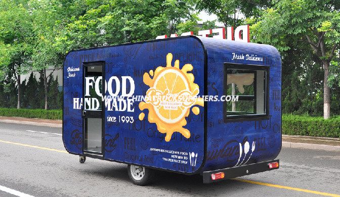 Customized Free Designed Mobile Food Cart on Promotion (CE) 