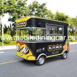 Good Quality Four Wheel Mobile Food Cart for Sale