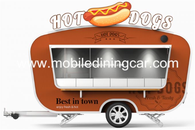 Kebab Van Strong Food Vending Kiosk Truck with Fully Cooking Equipments 