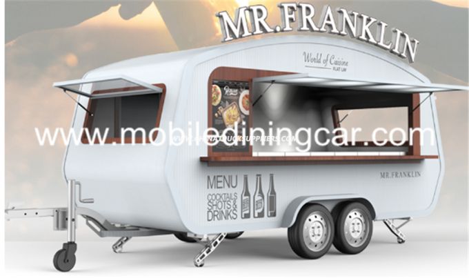 Mobile Catering Kiosk Street Food Truck with Kitchen Equipment for Sale 