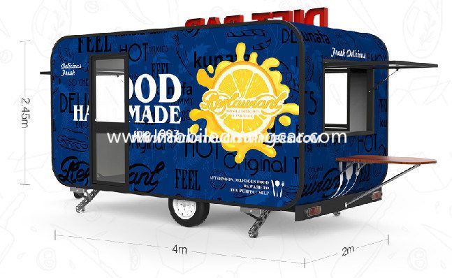 Luxury Food Trailer with High Quality Chassis 