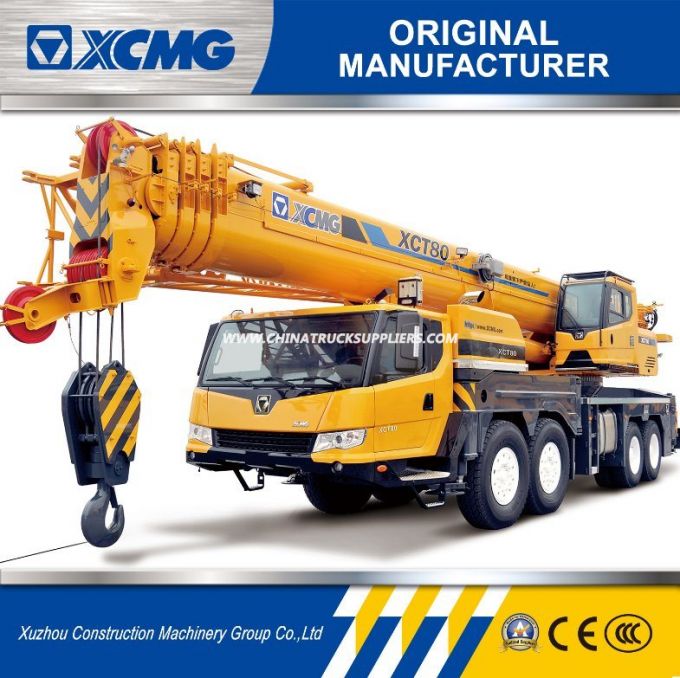 XCMG Mobile Lifting Equipment Xct80 80ton Rough Terrain Crane 