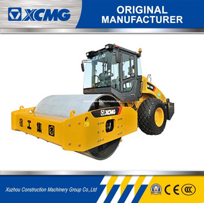 XCMG Official Xs395 40t Single Drum Vibratory Road Rollers Compactor Images 1