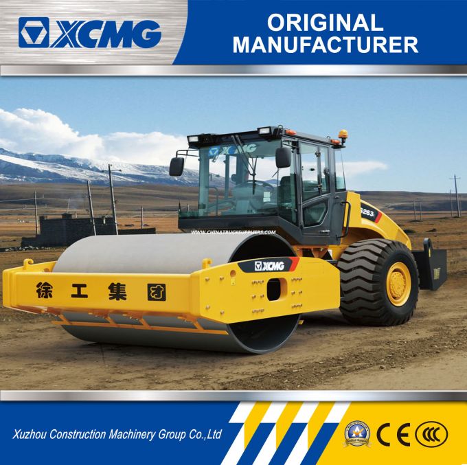 XCMG Official Xs263j/Xs263 26ton Single Drum Vibratory Road Rollers 