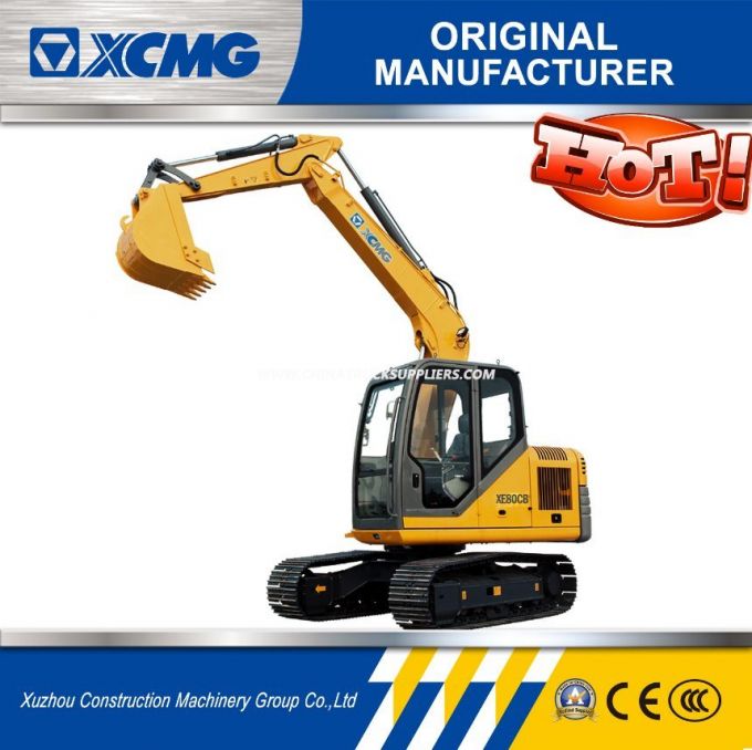 XCMG Official Manufacturer Xe80CB Hydraulic Excavator Price Images 1