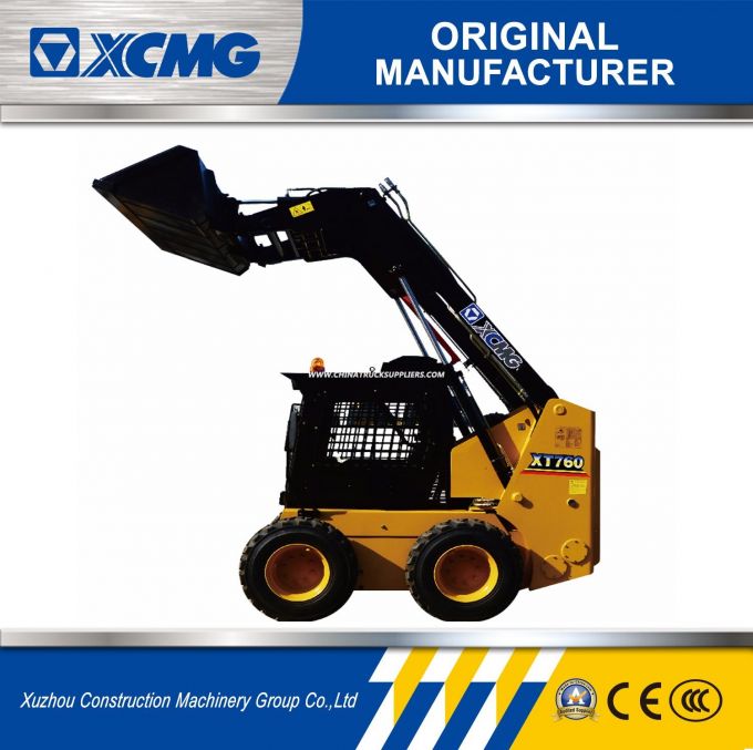 XCMG Official Original Manufacturer Xt760 Used Mini Skid Steer Loader Images 1
