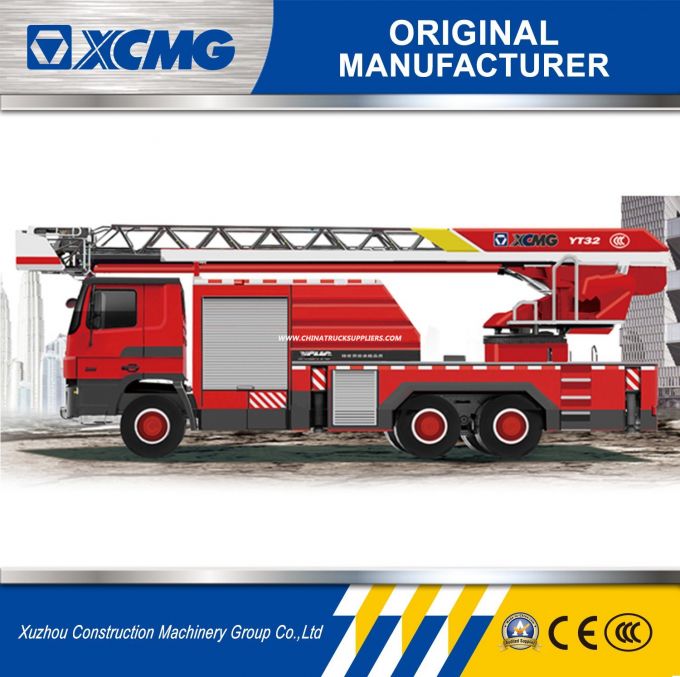 XCMG Official Manufacturer Yt32 Multi-Purpose Aerial Ladder Fire Truck Images 1