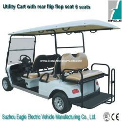 Electric Golf Car with The Rear Flip-Flop Seat