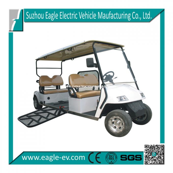 Electric Handicapped Vehicle, with Hydraulic Ramp for Wheelchair 