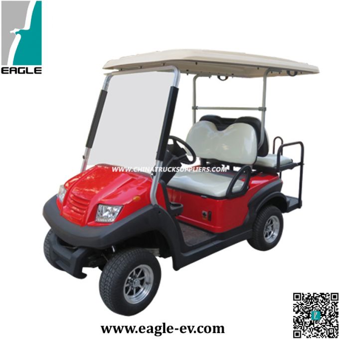 Electric Utility Golf Cart with Rear Flip Flop Seat 