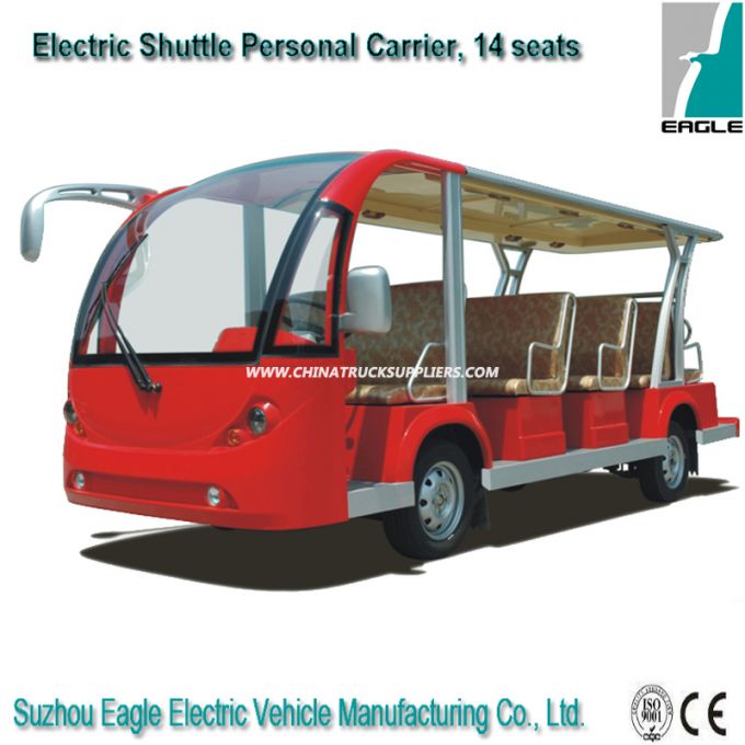 14 Seats Electric Bus, Shuttle Bus, Electri Car, Sightseeing Bus, Battery Powered Tourist Bus 