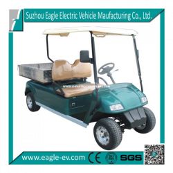 2 Seaters Electric Utility Cart with Hydraulic Lifted Cargo Box