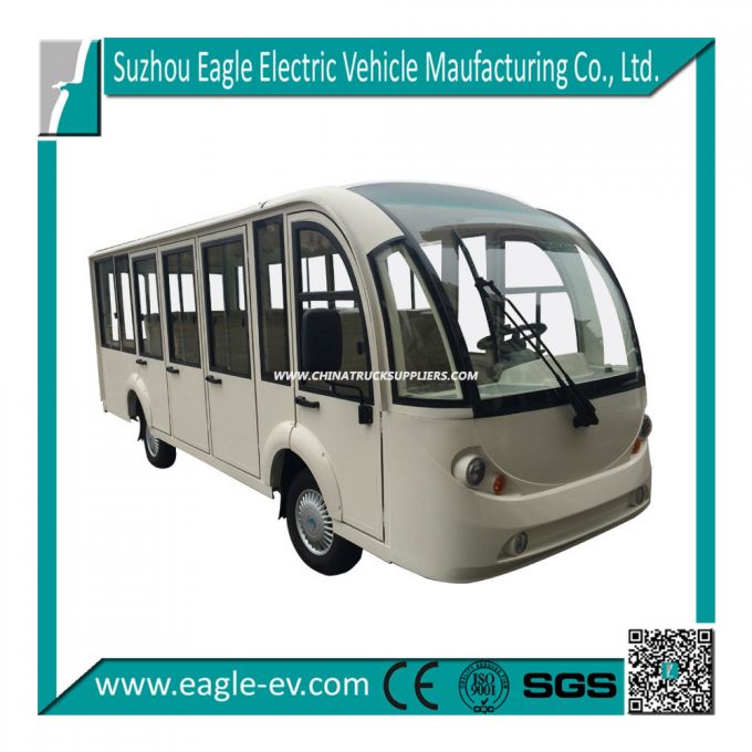 Enclosed Shuttle Bus, 14 Seats Electric Eg6158kf, Sightseeing Car 