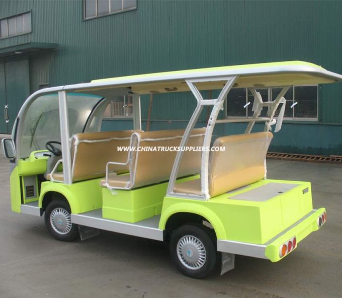 Electric Shuttle Bus Sightseeing Bus with Long Roof 