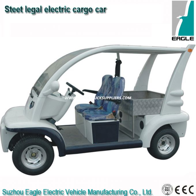 Street Legal Electric Vehicle with Cargo Box 