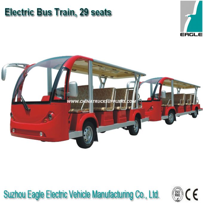 Electric Shuttle Bus Eg6158k with Trailer, 29 Seats 