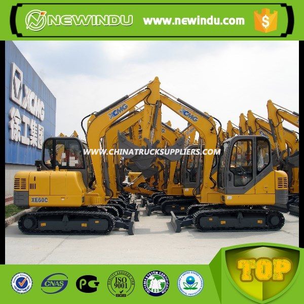Chinese Brand Mini Excavators 6 Ton Crawler Excavator Xe60c 