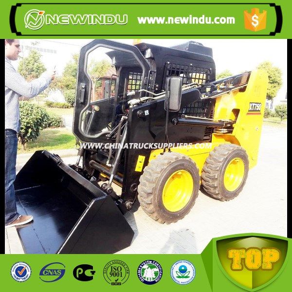 China Famous XCMG Small Xt750 Skid Steer Loader for Sale 