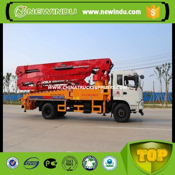 38m Dongfeng Chassis Concrete Pump Truck Images 1