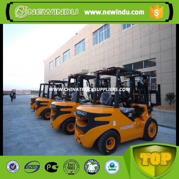 Huahe Small Triplex Masts Hand Hydraulic Diesel Engine Forklift Images 1
