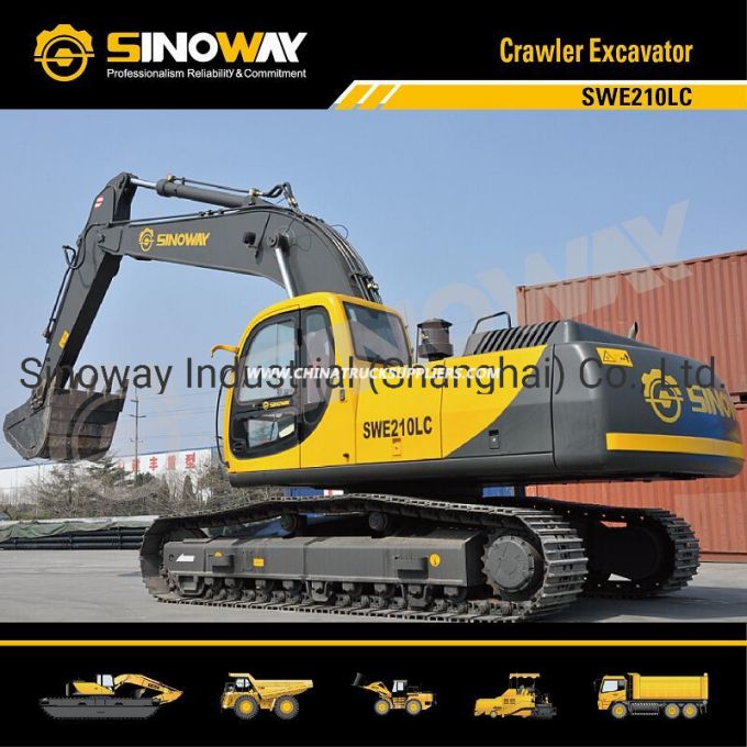 21 Ton Crawler Excavator with Cummins Engine for Earthmoving 