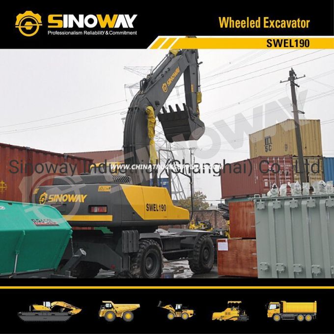 19 Ton Mobile / Wheel Excavator with Cummins Engine 