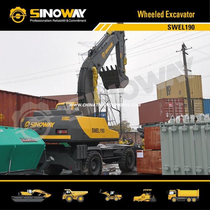 Mobile Excavator, Wheel Excavator with 0.8 M3 Bucket 