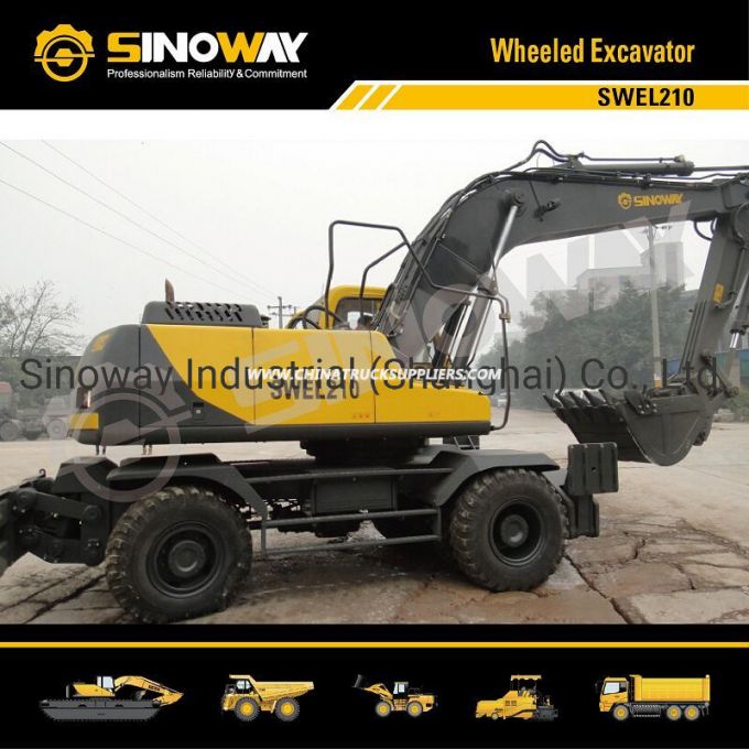 21 Ton Wheeled Excavator, Mobile Excavator with Cummins Engine 