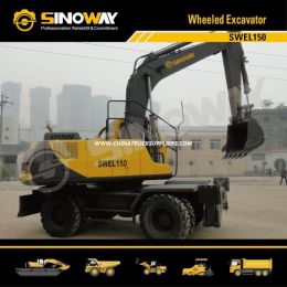 15 Ton Wheeled Excavator with Cummins Engine